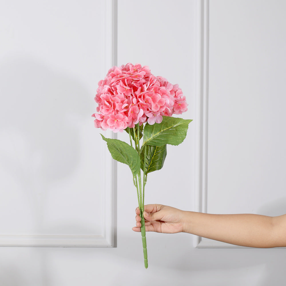 Nippon Hydrangea Faux Stem - Hot Pink