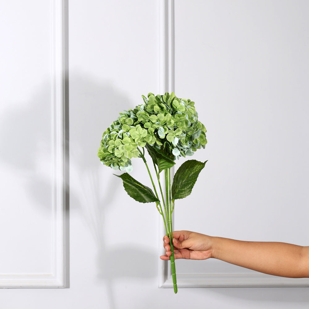 Nippon Hydrangea Faux Stem - Kelp Green