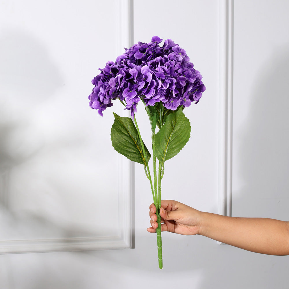 Nippon Hydrangea Faux Stem - Purple