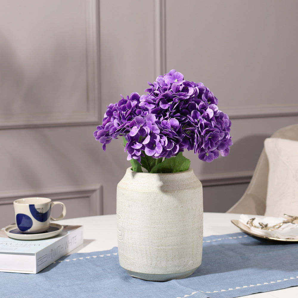 Nippon Hydrangea Faux Stem - Purple