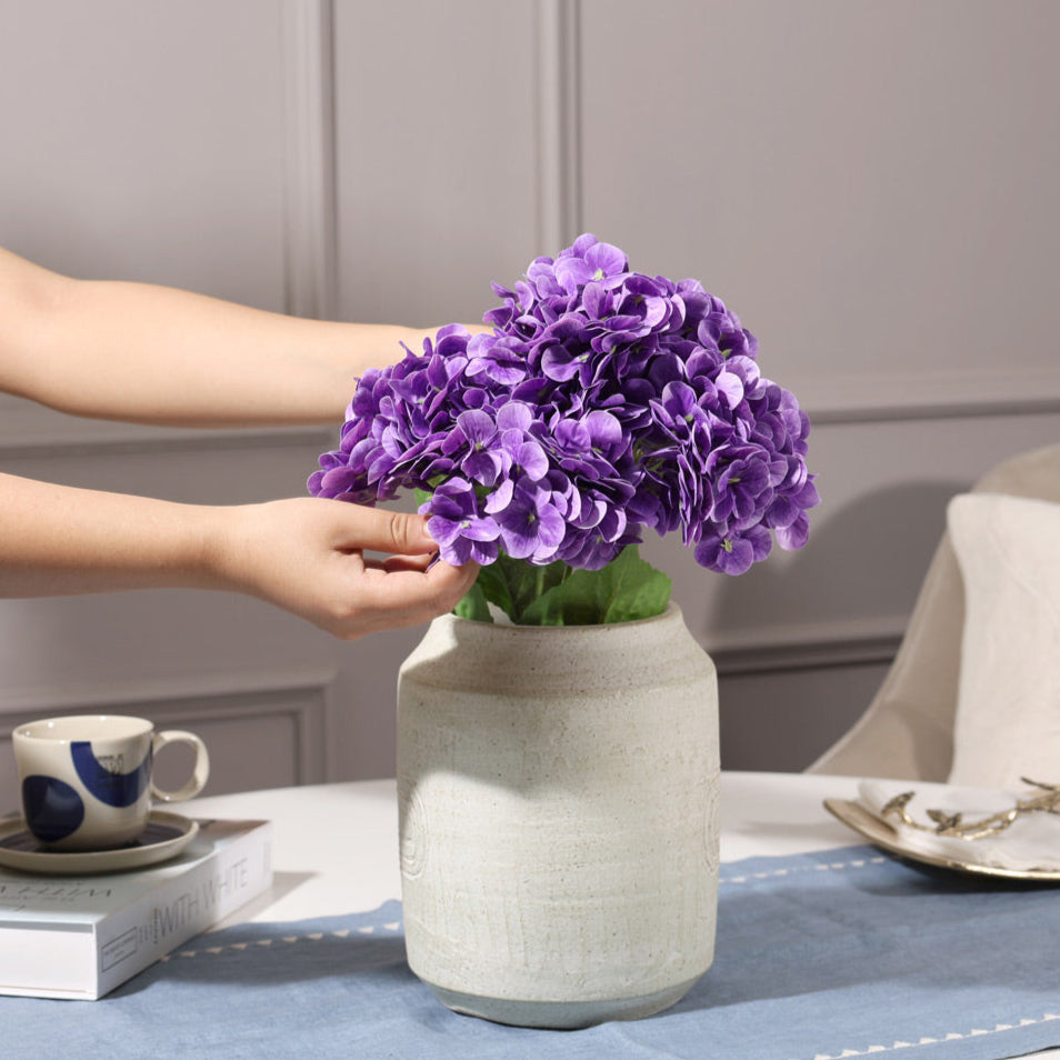 Nippon Hydrangea Faux Stem - Purple
