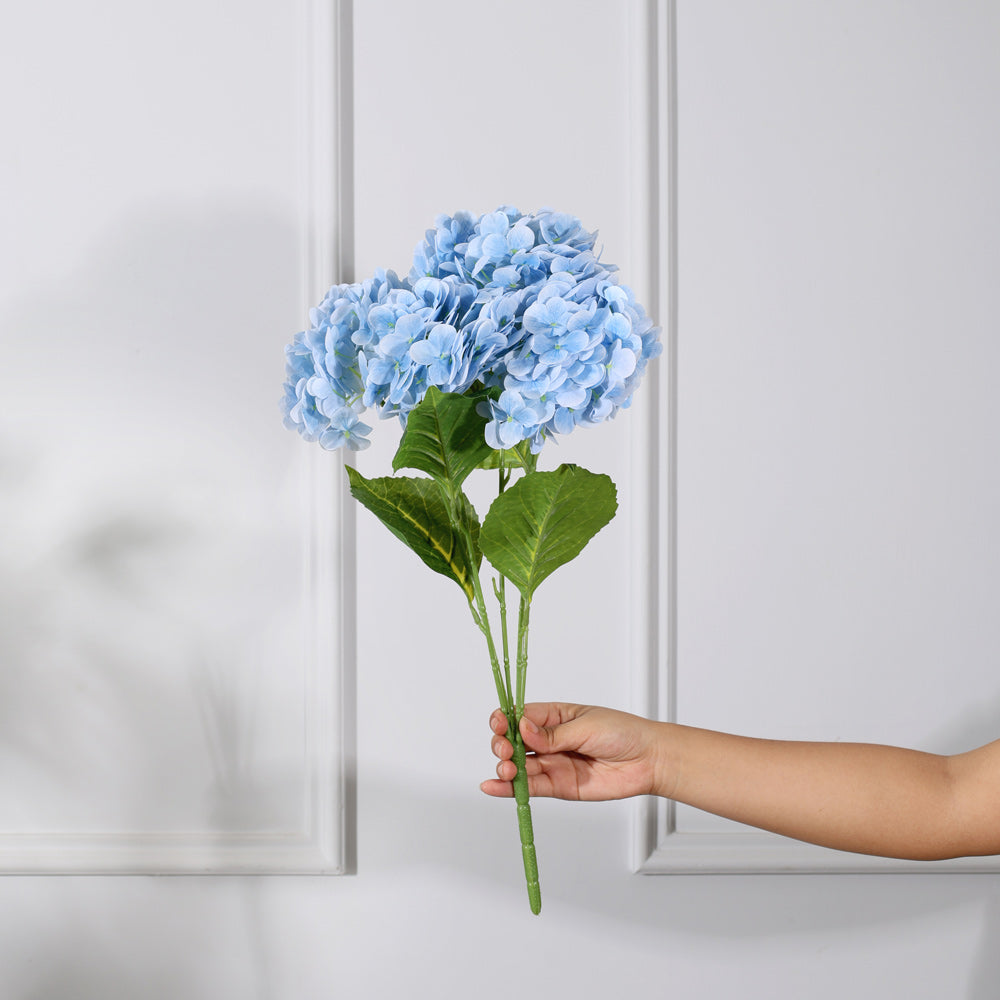 Nippon Hydrangea Faux Stem - Sky Blue