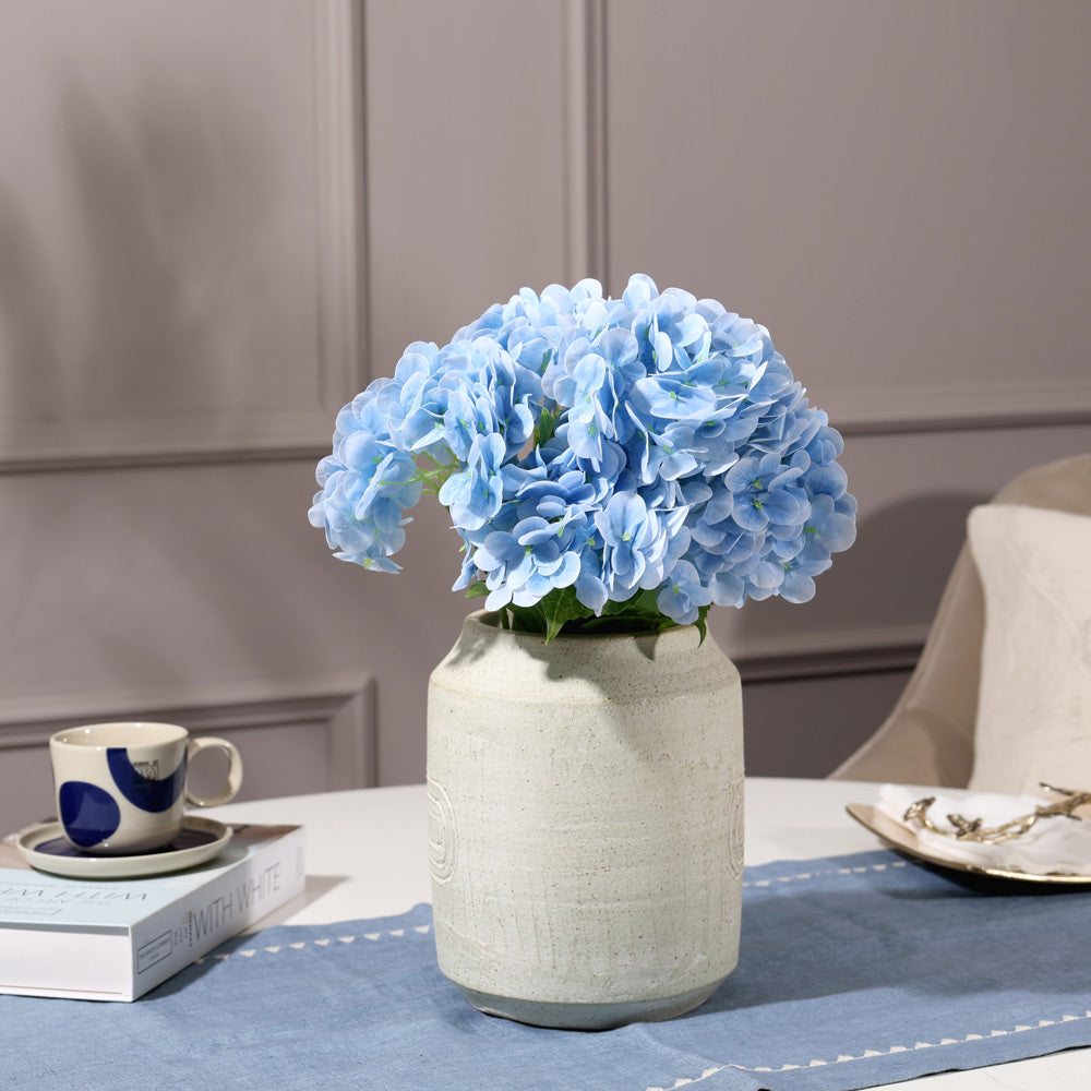 Nippon Hydrangea Faux Stem - Sky Blue