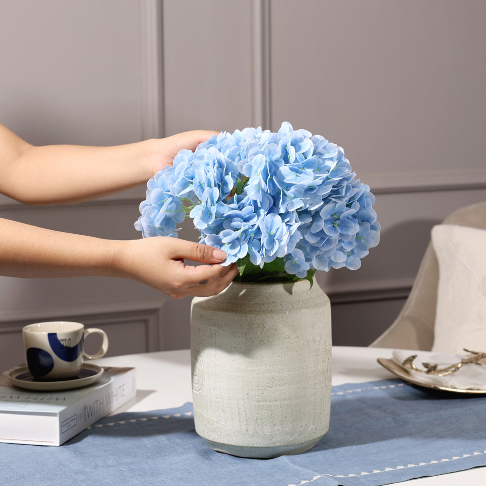 Nippon Hydrangea Faux Stem - Sky Blue