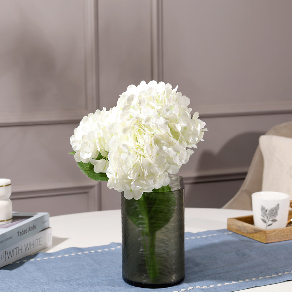 Nippon Hydrangea Faux Stem - White
