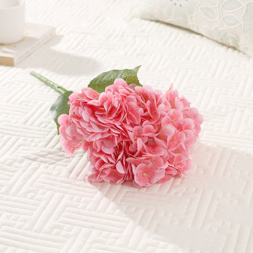 Nippon Hydrangea Faux Stem - Hot Pink