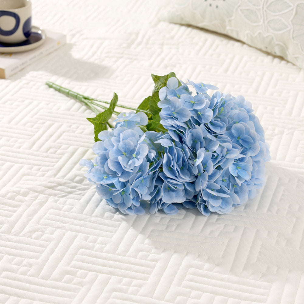 Nippon Hydrangea Faux Stem - Sky Blue