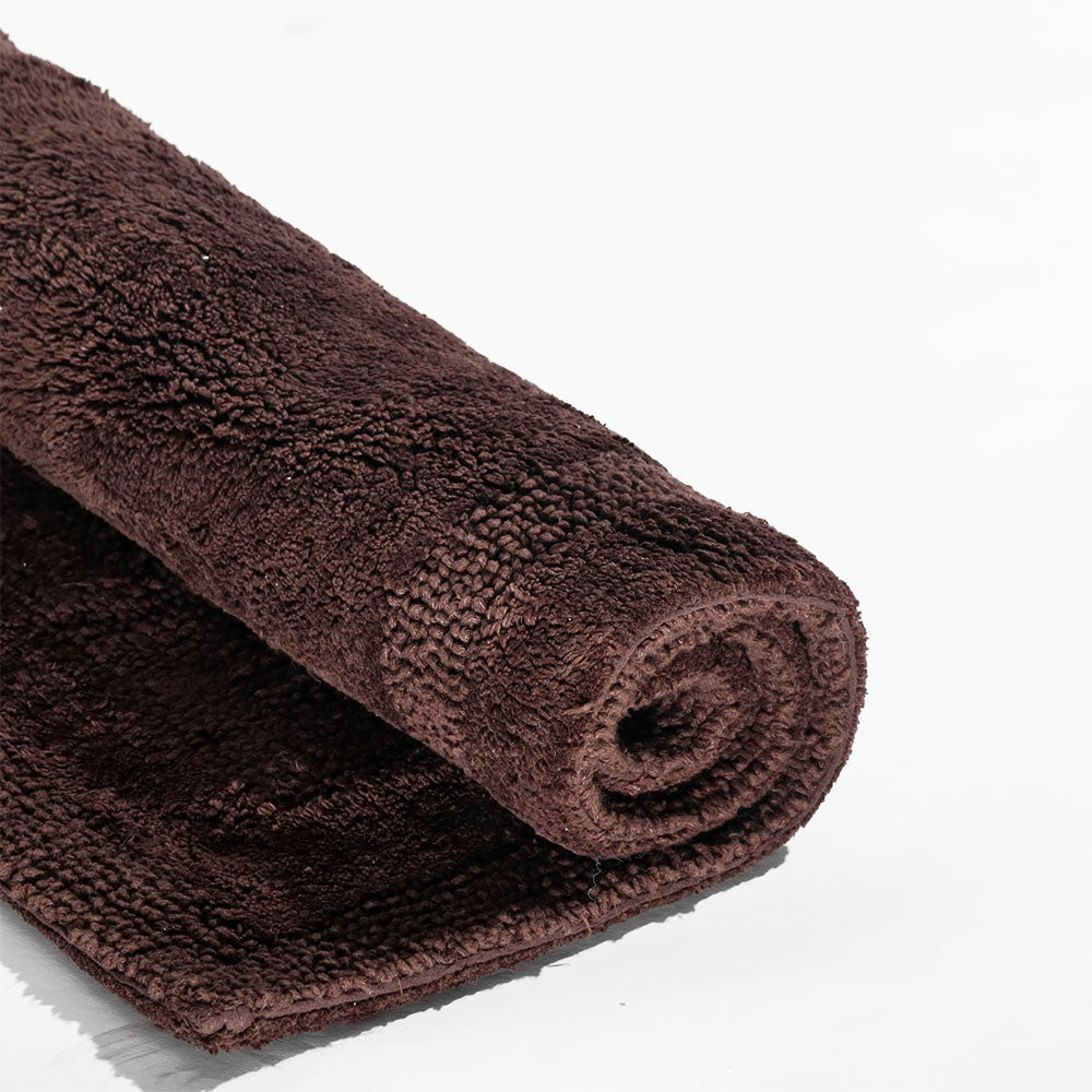 Noa Reversible Tufted Bathmat - Brown