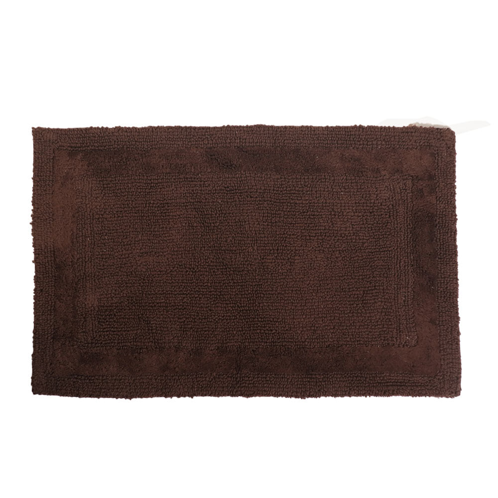 Noa Reversible Tufted Bathmat - Brown