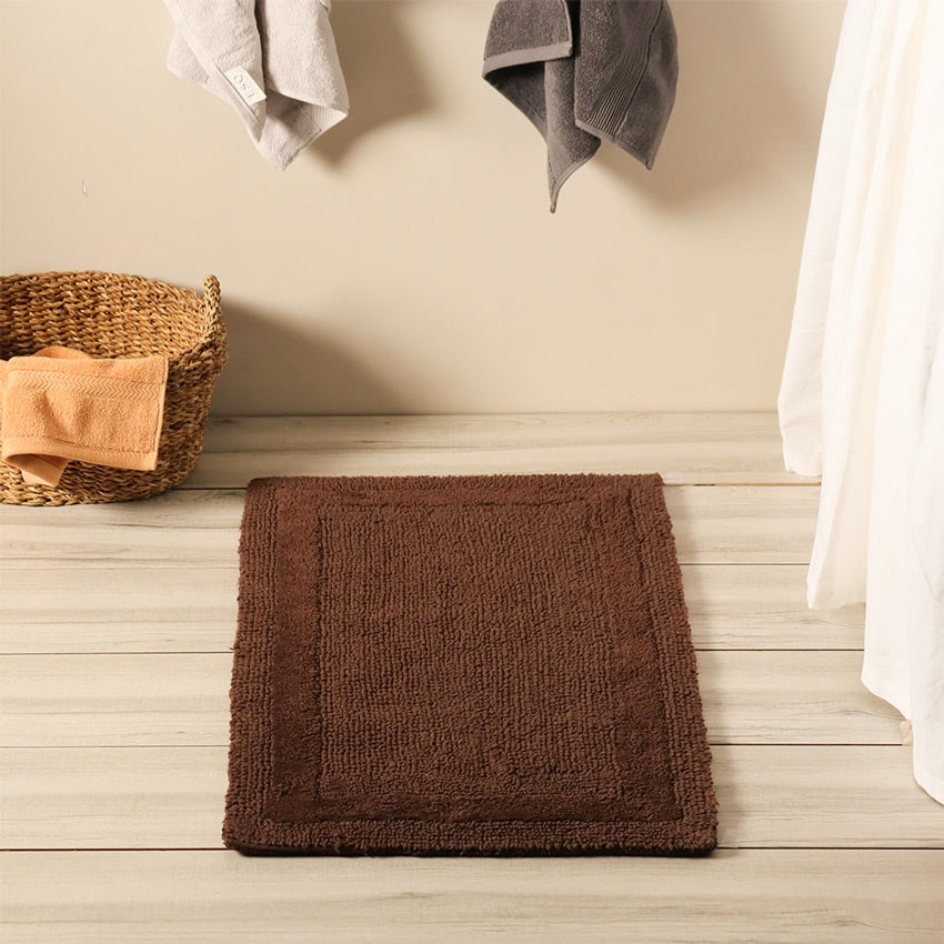 Noa Reversible Tufted Bathmat - Brown