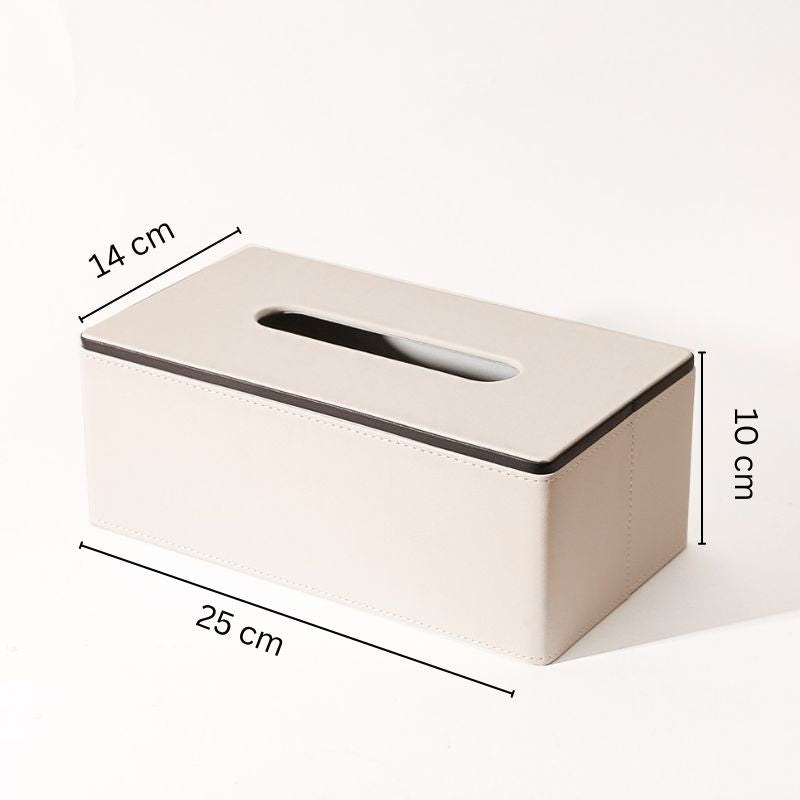 Node Tissue Box Holder - Cream