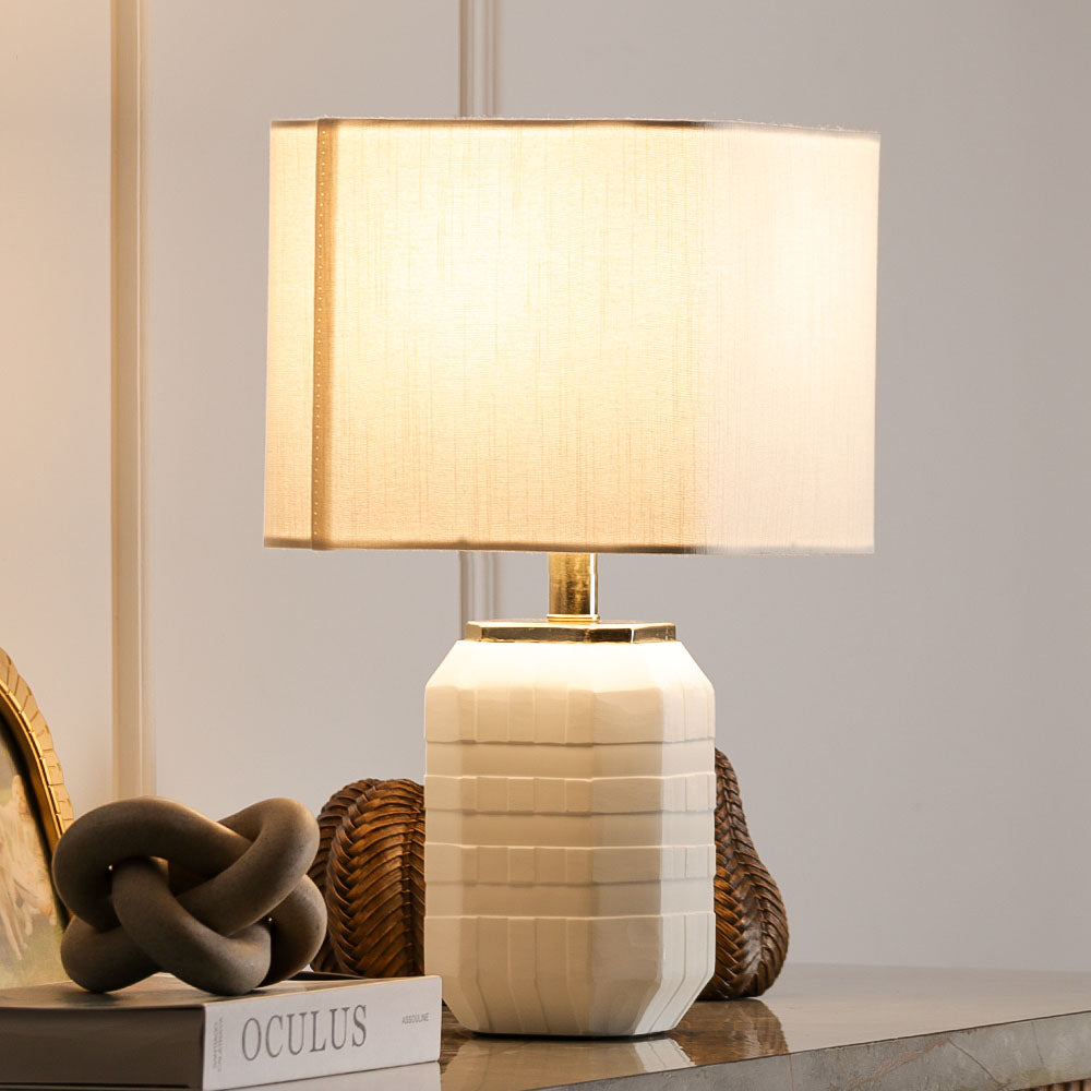 Nomi Glass Table Lamp Large - White