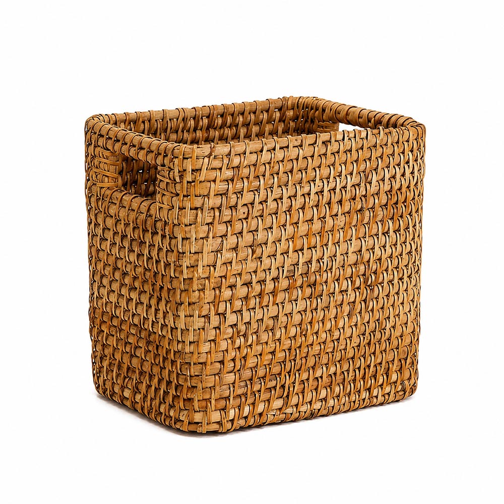 Nora Rattan Storage Basket Medium - Natural