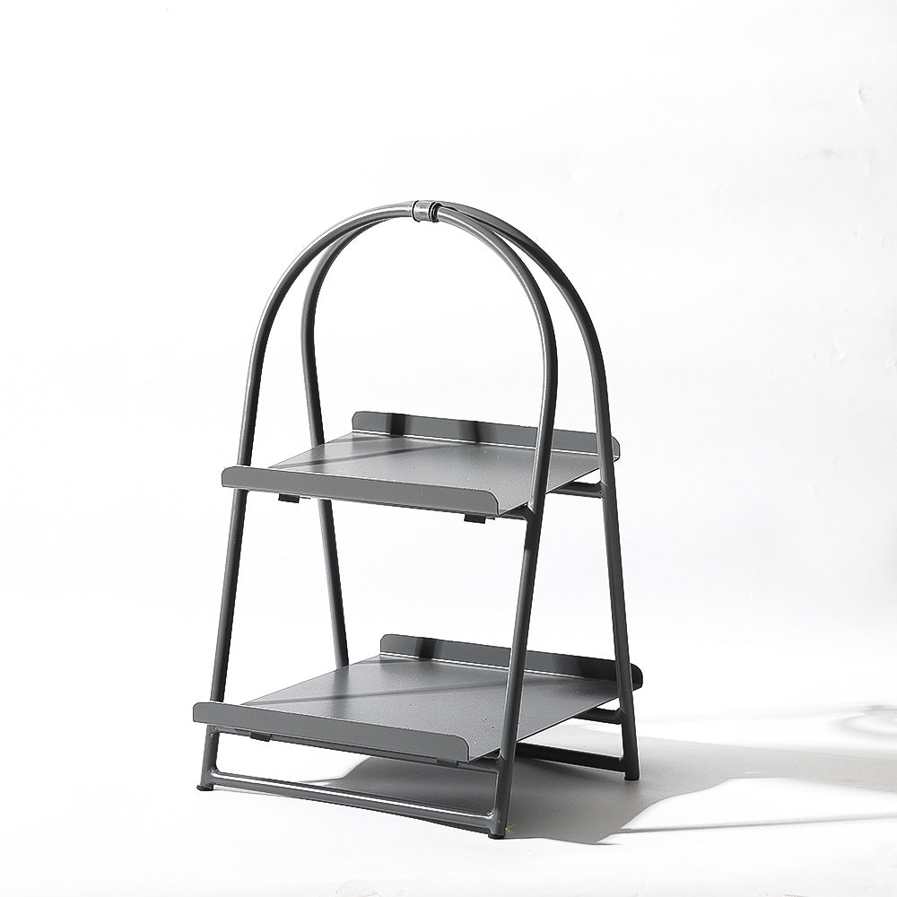 Norman 2-Tier Metal Caddy - Grey