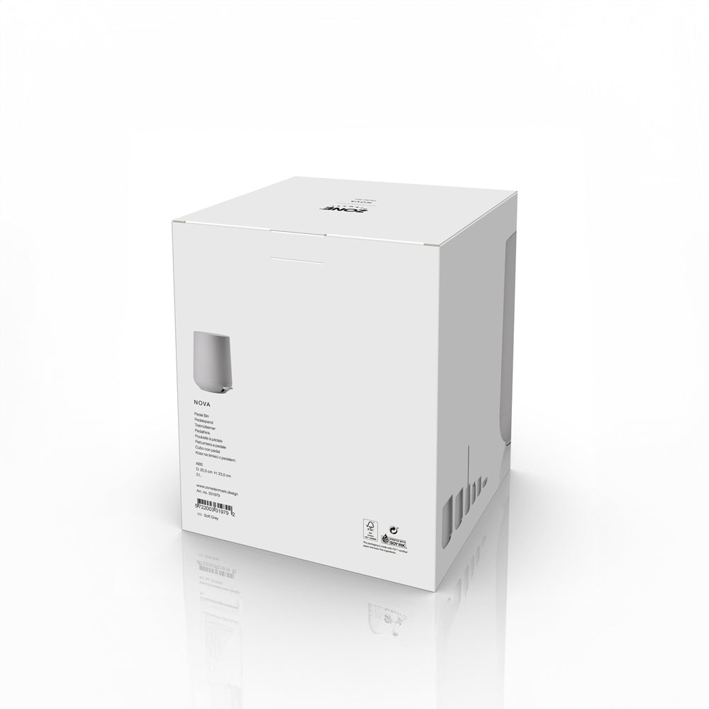 Nova Pedal Bin 3L - Soft Grey