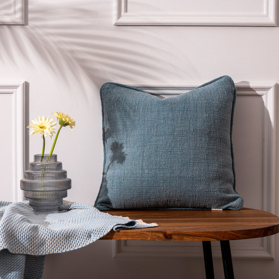 Nova Textured Cushion Cover 45x45cm - Denim