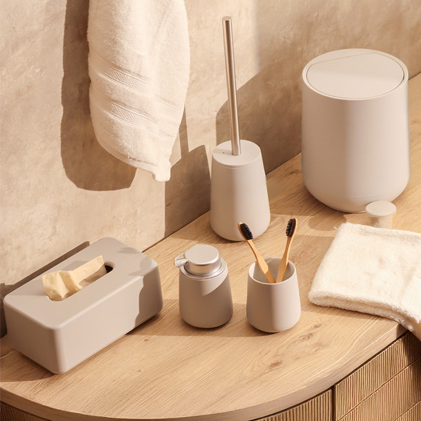 Nova Toothbrush Tumbler - Soft Grey