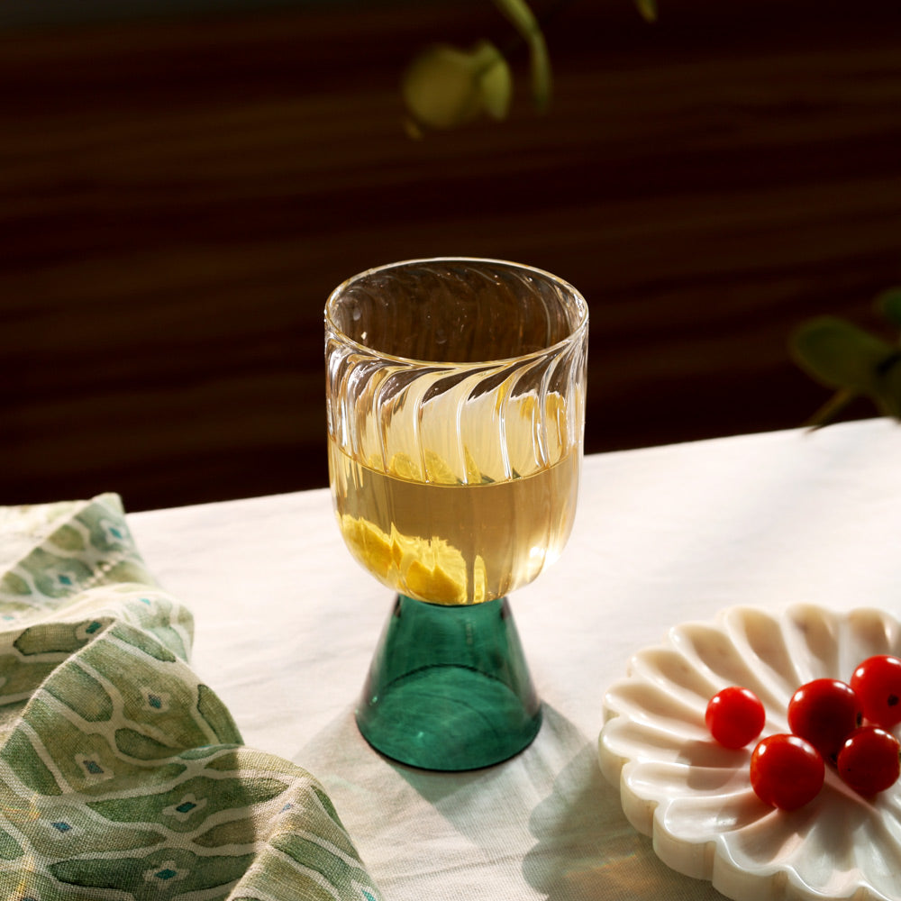 Ellio Drinking Glasses, Set of 2 - Teal