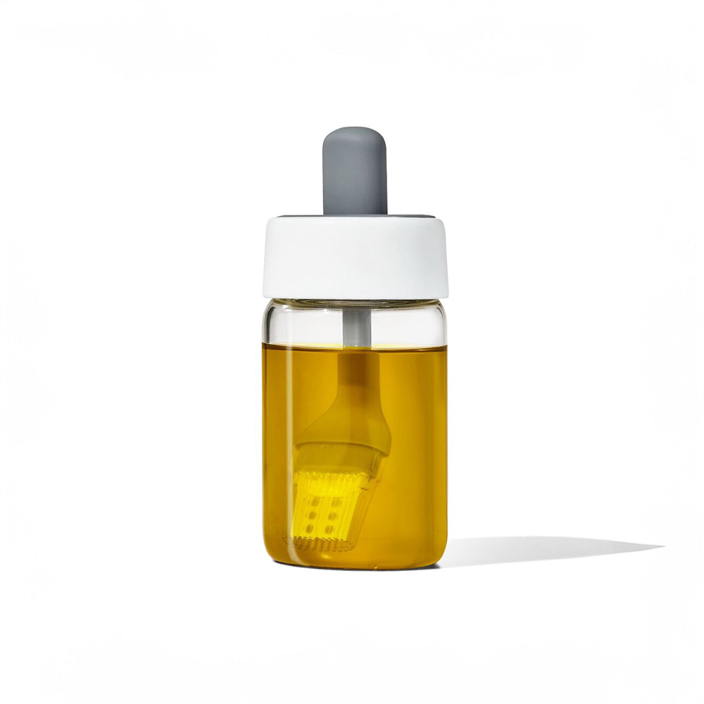 Good Grips Glass Oil Bottle & Silicone Brush Set