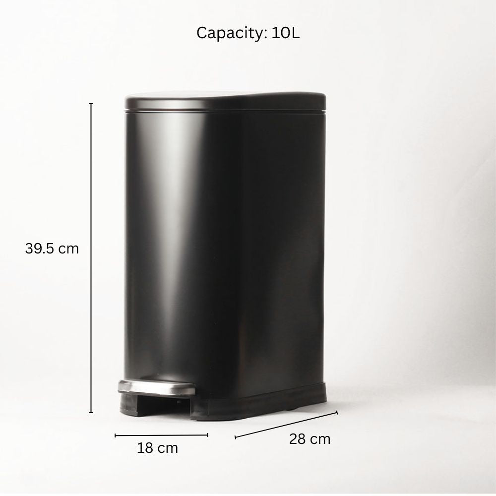 Vista Pedal Bin 10L - Black