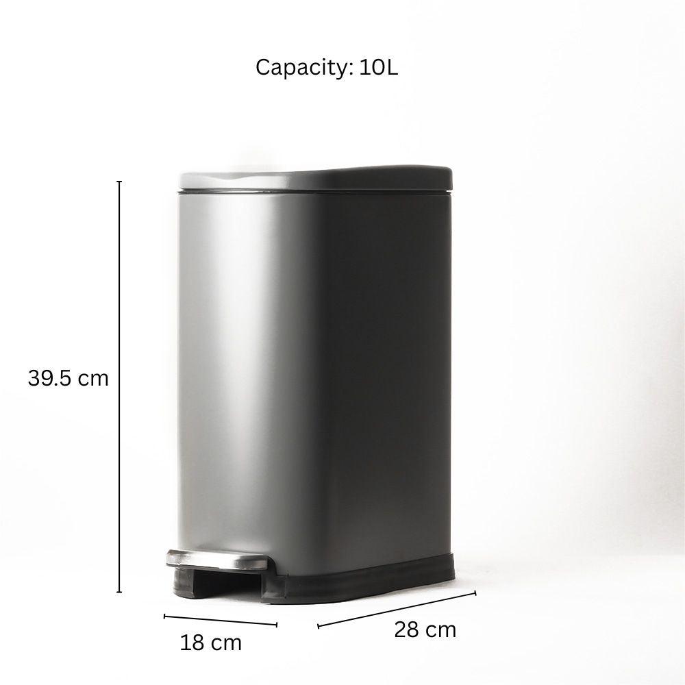 Vista Pedal Bin 10L - Grey