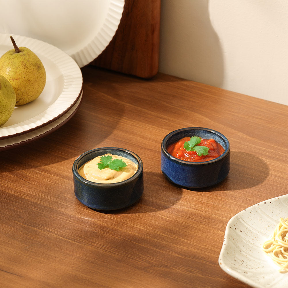 Oasis Dip Bowls, Set of 2 - Cloudy Blue