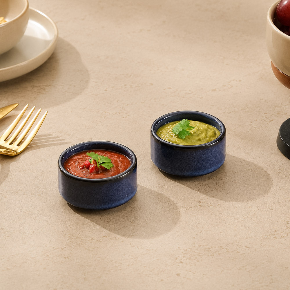 Oasis Dip Bowls, Set of 2 - Royal Blue