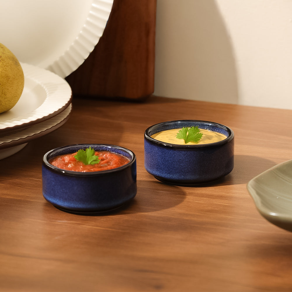Oasis Dip Bowls, Set of 2 - Royal Blue