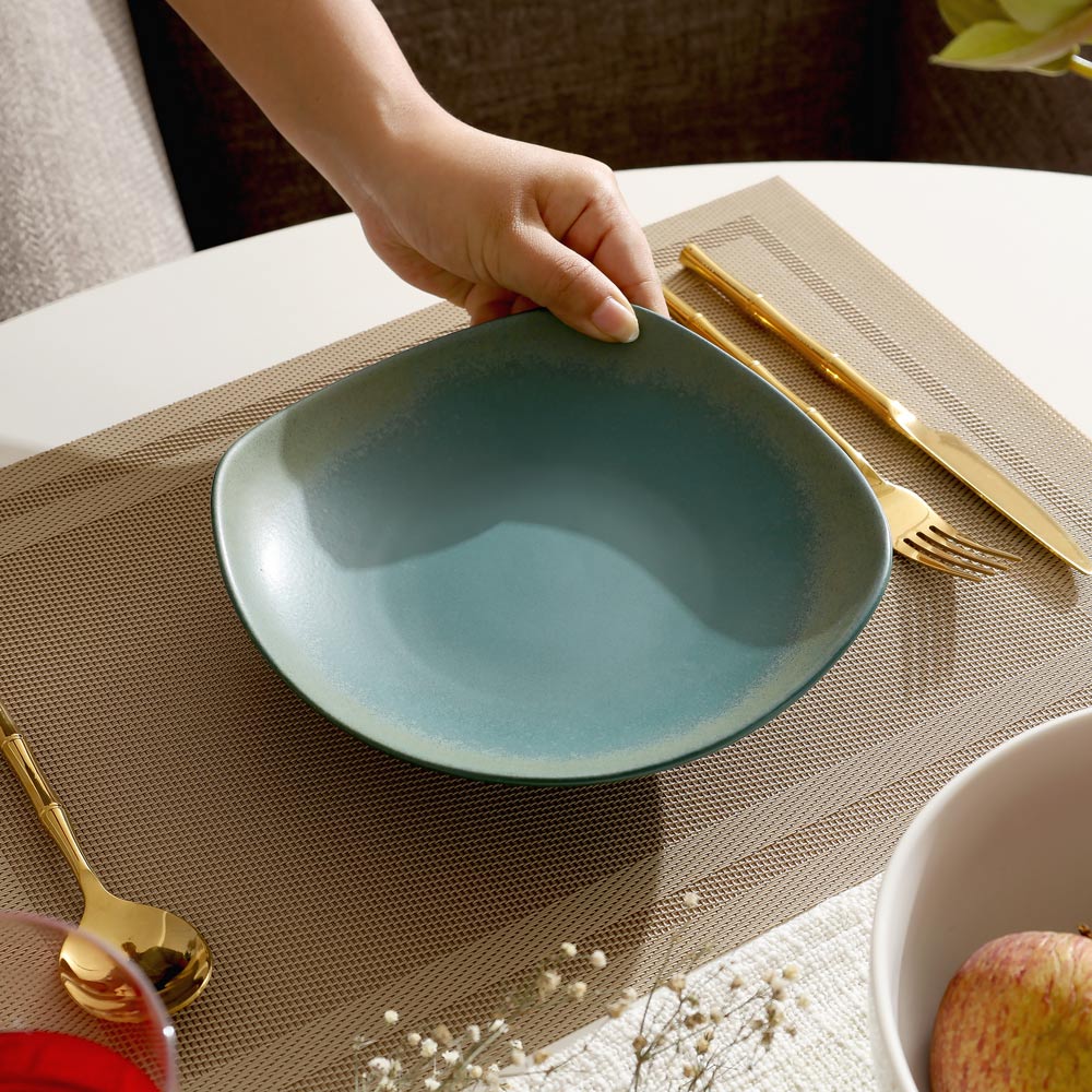 Oasis Curved Plate - Nori Green