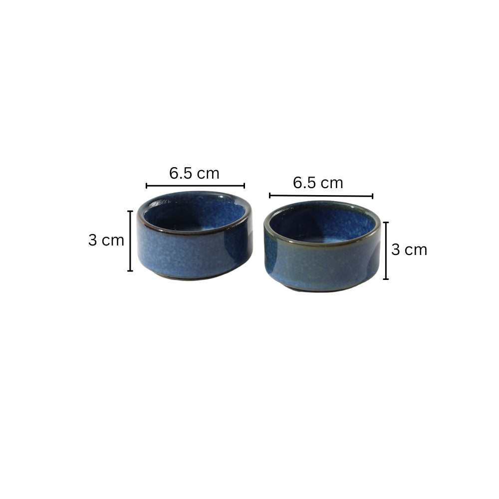 Oasis Dip Bowls, Set of 2 - Cloudy Blue