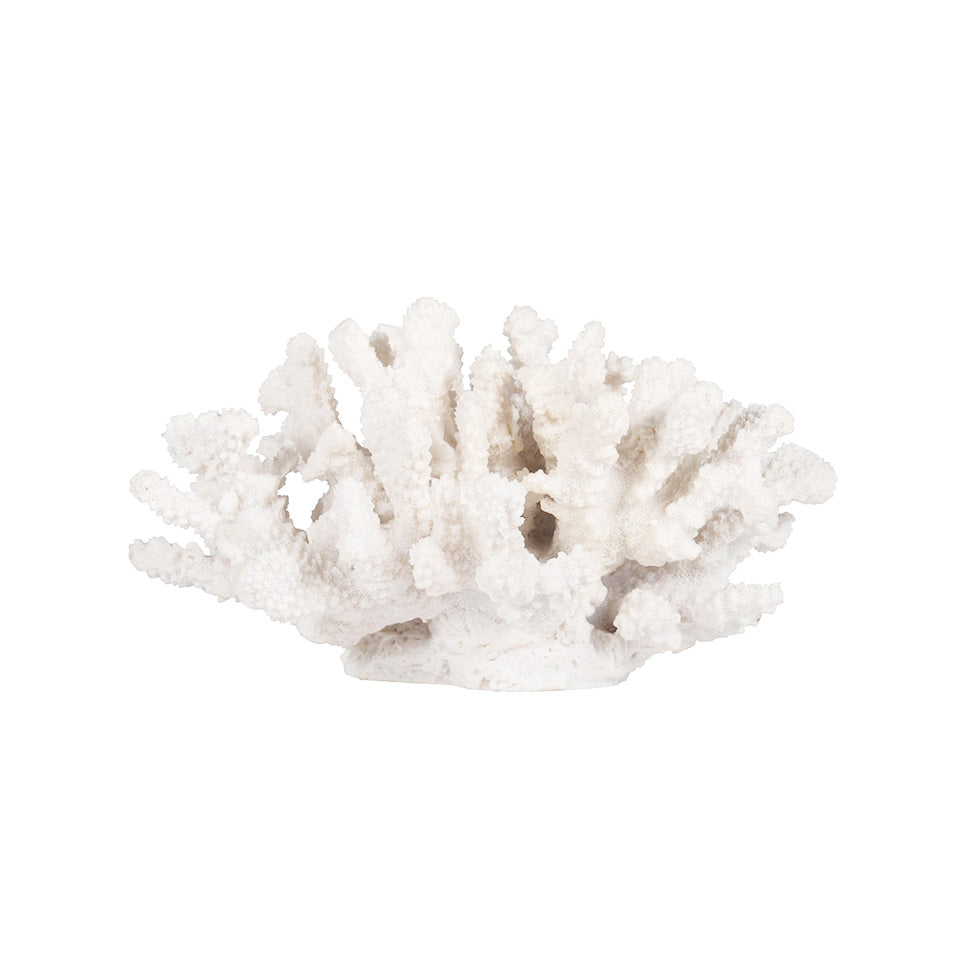 Ocean Coral Decorative Sculpture - White
