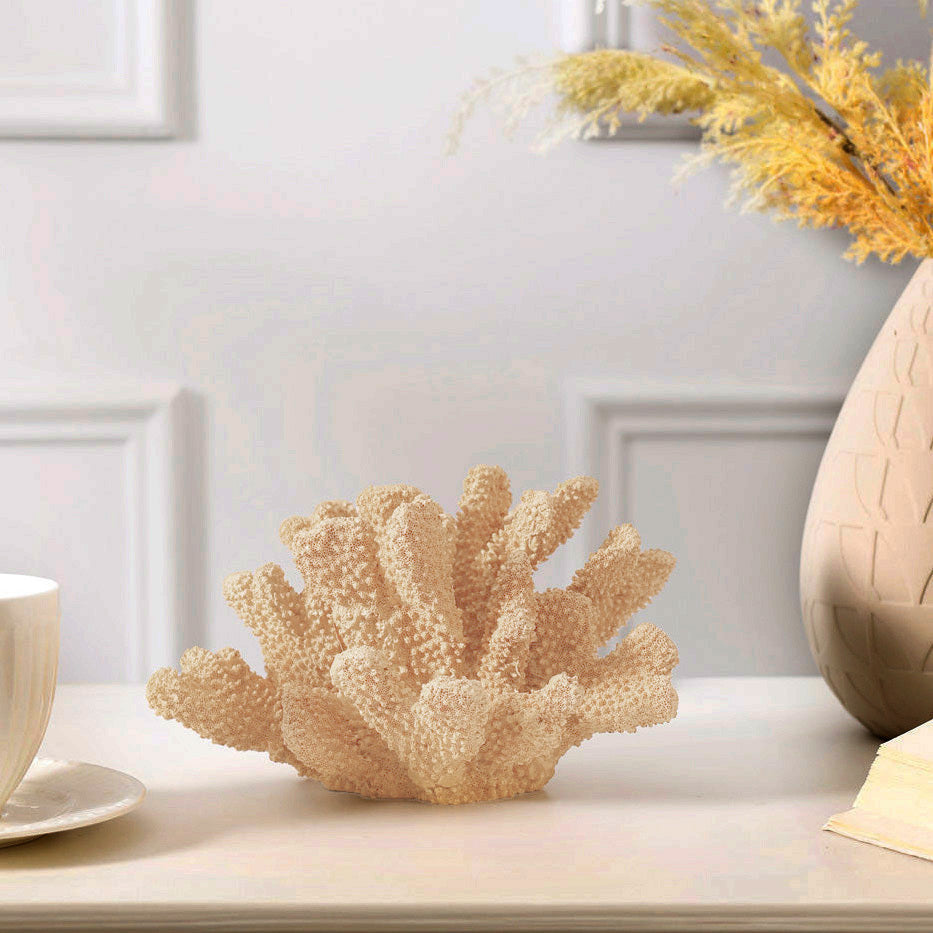Ocean Coral Decorative Sculpture - Yellow