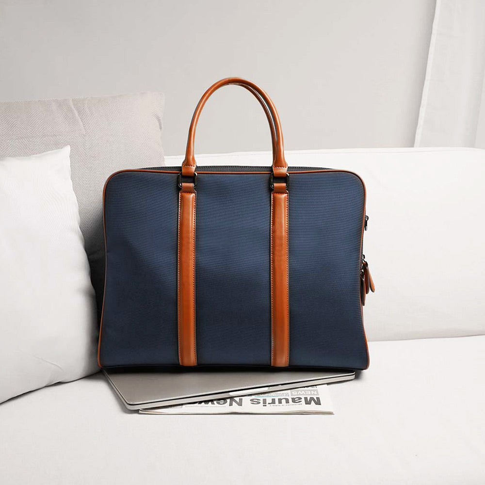 Odyssey Double-Zip Briefcase - Navy