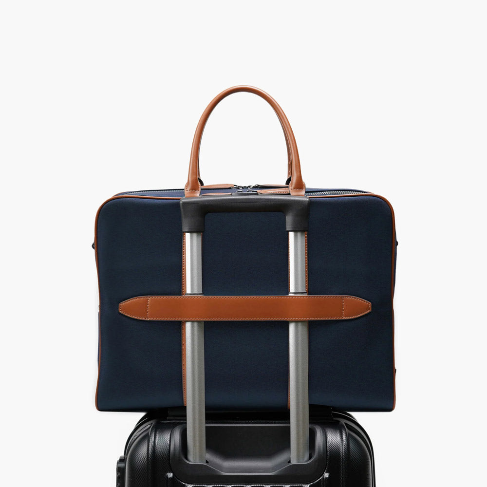 Odyssey Double-Zip Briefcase - Navy