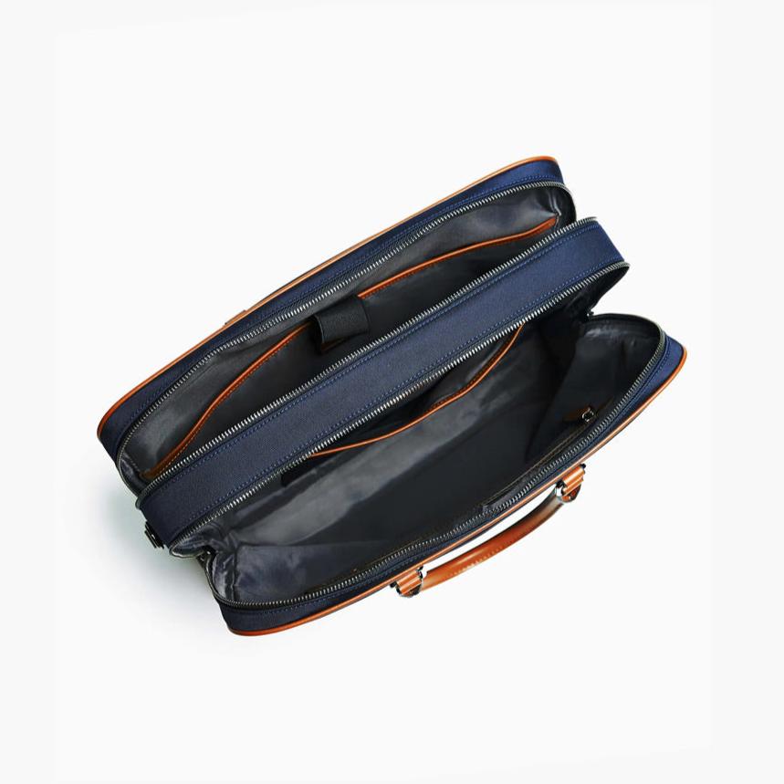 Odyssey Double-Zip Briefcase - Navy