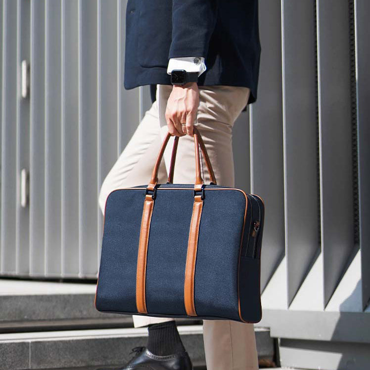 Odyssey Double-Zip Briefcase - Navy