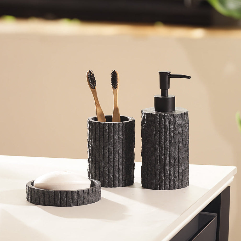 Olay 3-piece Bathroom Set - Speckled Charcoal
