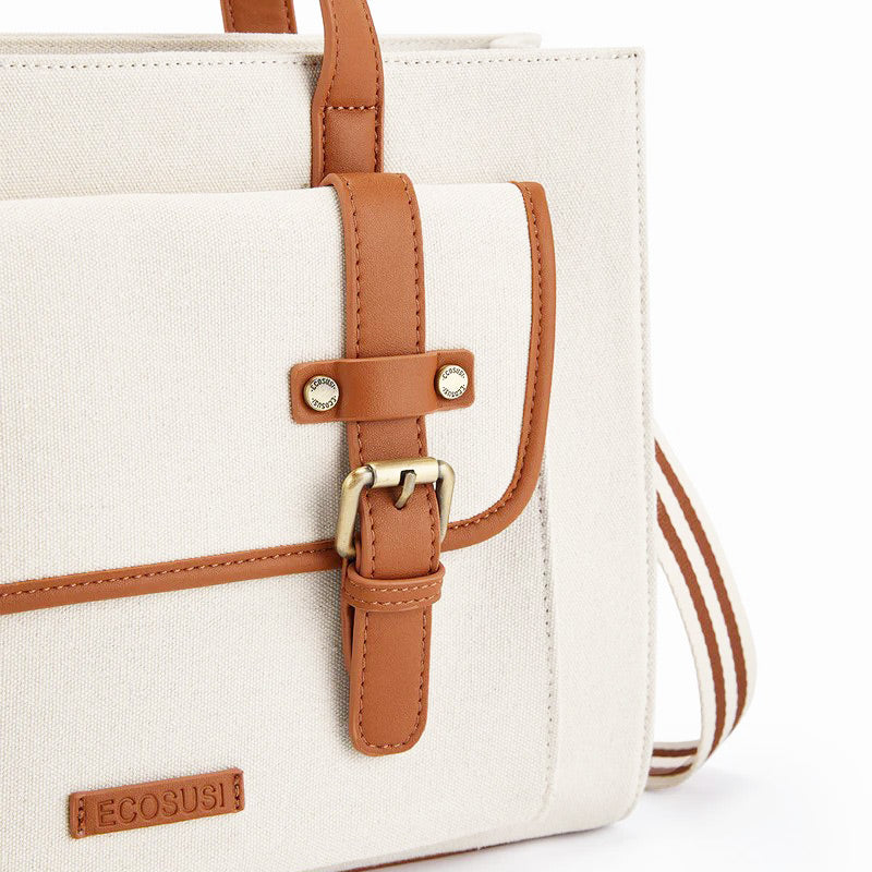 Olivia Tote Bag Small - Beige Brown