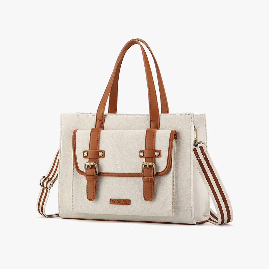 Olivia Tote Bag Small - Beige Brown