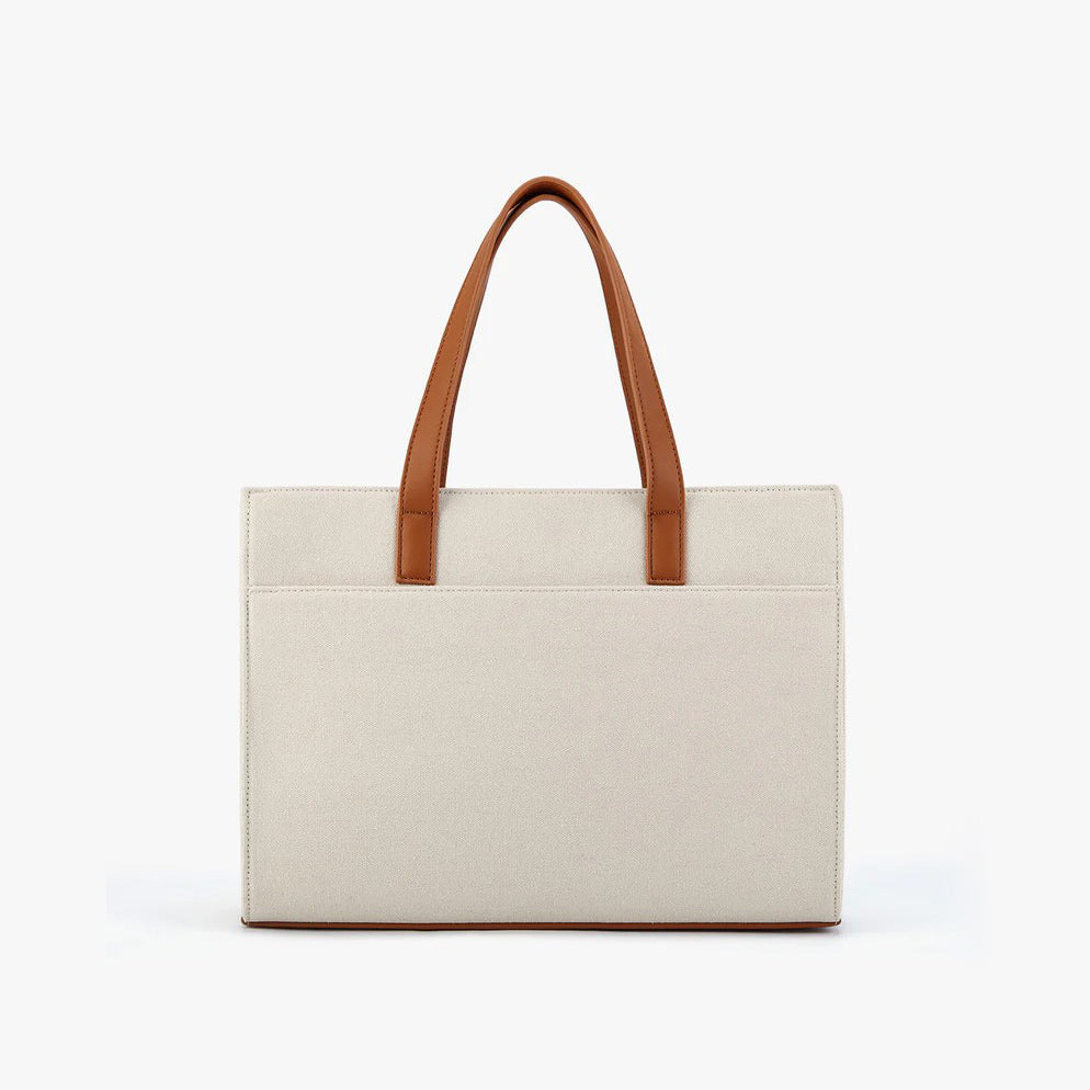 Olivia Tote Bag Small - Beige Brown