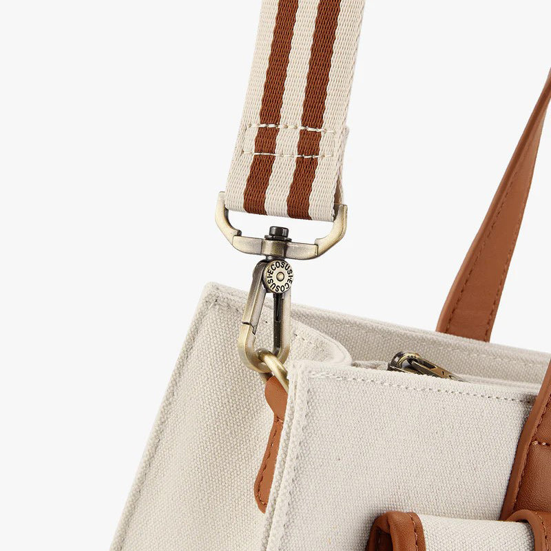 Olivia Tote Bag Small - Beige Brown