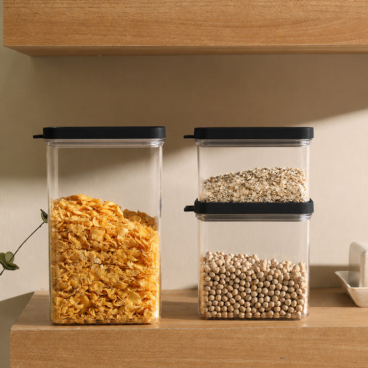 Omnia 3-Piece Storage Set - Black