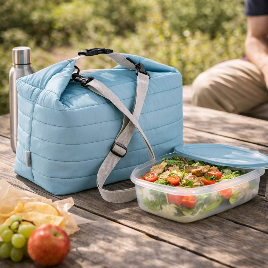 On-the-Go Thermal Bag with Container Large - Blue