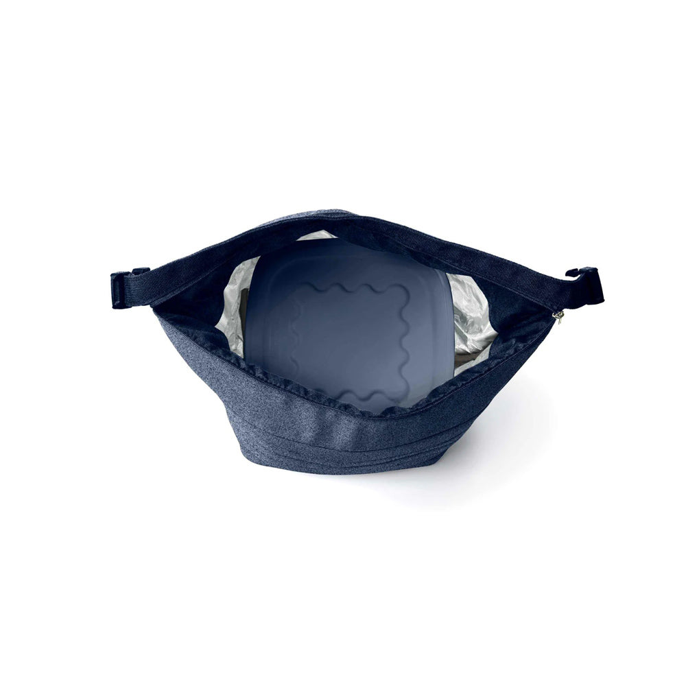 On-the-Go Thermal Bag with Container Small - Denim Blue