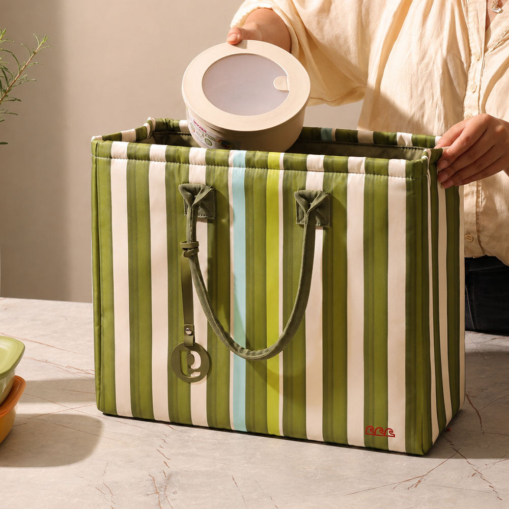 On-the-Go Insulated Tote Bag - Green