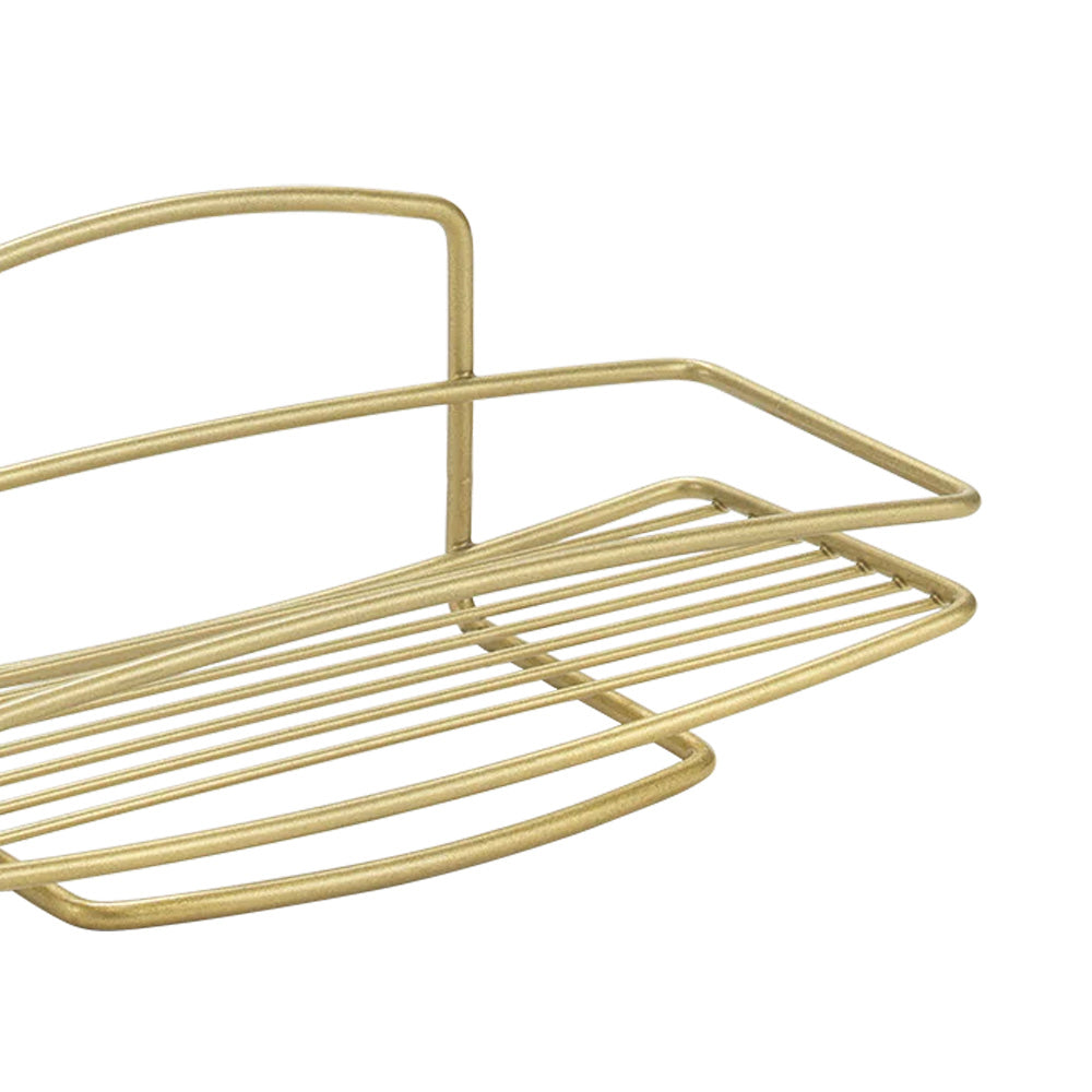 Onda Rectangular Shelf - Brass