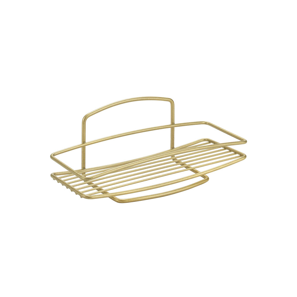 Onda Rectangular Shelf - Brass