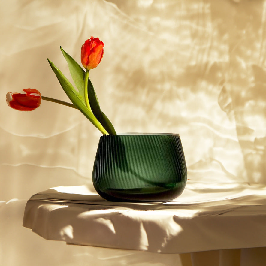 Opti Glass Vase Medium - Green