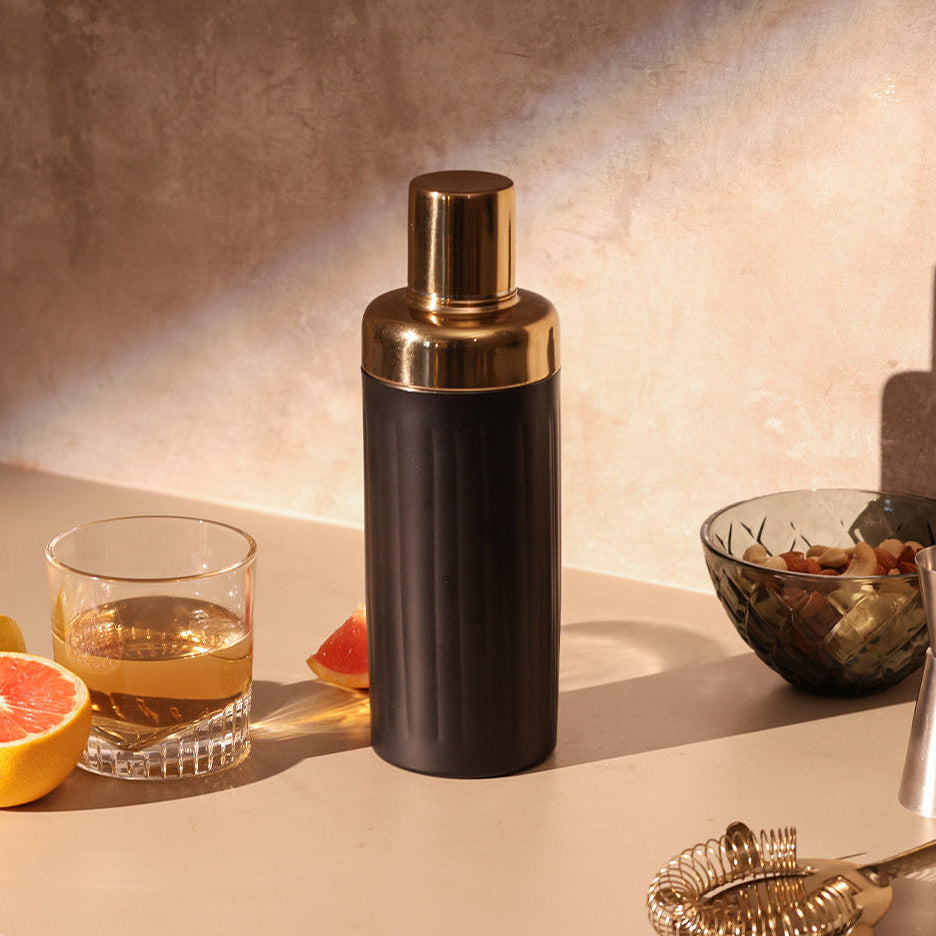 Opus Cocktail Shaker 650ml - Black Gold