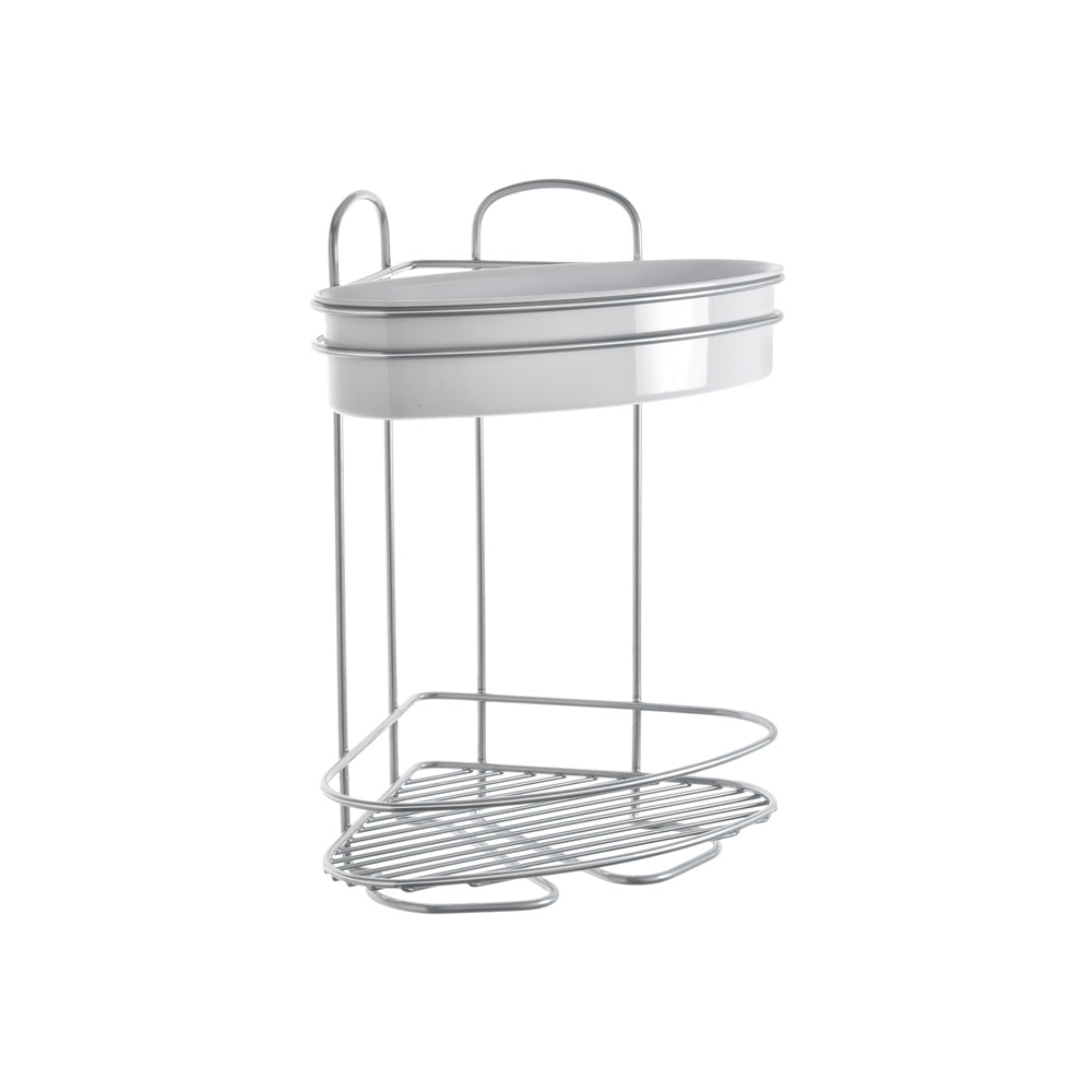 Orbit 2-Tier Corner Shelf - Chrome